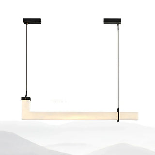 L-Shaped Linear Alabaster Pendant Lamp - Vidirlighting