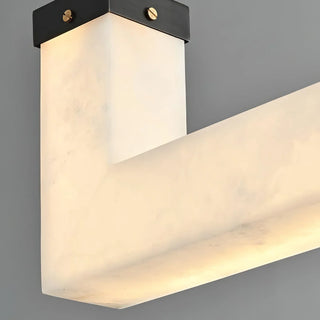 L-Shaped Linear Alabaster Pendant Lamp - Vidirlighting