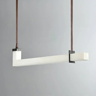 L-Shaped Linear Alabaster Pendant Lamp - Vidirlighting