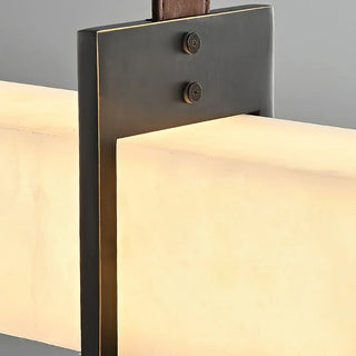 L-Shaped Linear Alabaster Pendant Lamp - Vidirlighting