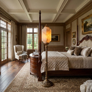Leonie Alabaster Lantern Floor Lamp