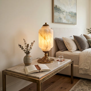Leonie Alabaster Lantern Table Lamp