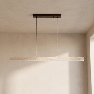 Linear Ecliptic Beam Travertine Pendant Lamp