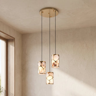 Linnea Tapered Alabaster Cluster Chandelier