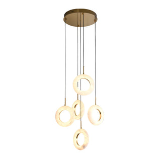 Linnea Tapered Alabaster Cluster Chandelier