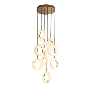 Linnea Tapered Alabaster Cluster Chandelier