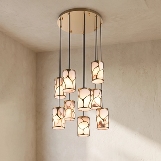Linnea Tapered Alabaster Cluster Chandelier