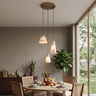 Linnea Tapered Alabaster Cluster Chandelier