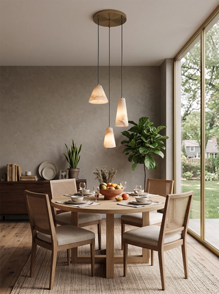 Linnea Tapered Alabaster Cluster Chandelier