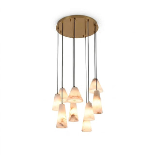 Linnea Tapered Alabaster Cluster Chandelier