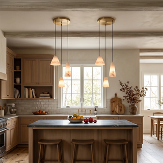 Linnea Tapered Alabaster Cluster Chandelier