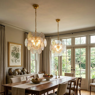Liora Iridescent Disc Glass Chandelier