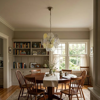 Liora Iridescent Disc Glass Chandelier