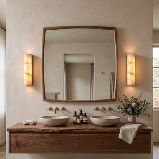 Lisbeth Fluted Alabaster Wall Sconce