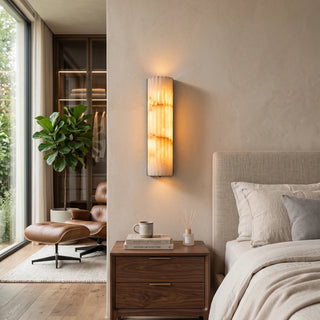Lisbeth Fluted Alabaster Wall Sconce