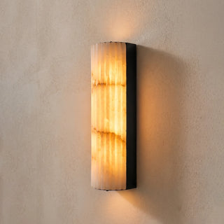 Lisbeth Fluted Alabaster Wall Sconce