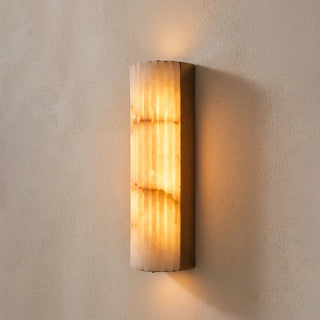 Lisbeth Fluted Alabaster Wall Sconce