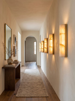 Lisbeth Fluted Alabaster Wall Sconce