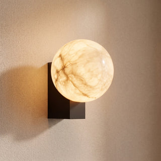 Lunara Alabaster Globe Wall Sconce