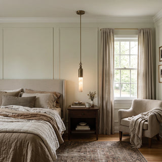 Lunelle Alabaster Rod Mini Pendant Light