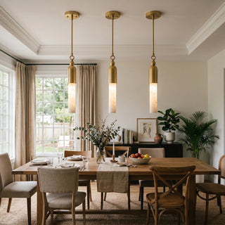 Lunelle Alabaster Rod Mini Pendant Light