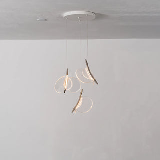Lunelle Textured Glass Pendant Chandelier