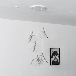 Lunelle Textured Glass Pendant Chandelier