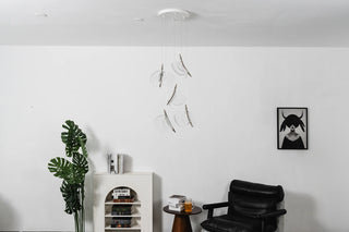 Lunelle Textured Glass Pendant Chandelier