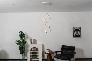 Lunelle Textured Glass Pendant Chandelier