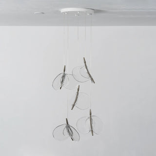 Lunelle Textured Glass Pendant Chandelier