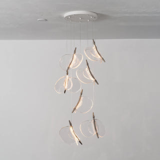 Lunelle Textured Glass Pendant Chandelier