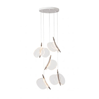 Lunelle Textured Glass Pendant Chandelier