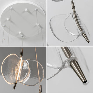 Lunelle Textured Glass Pendant Chandelier