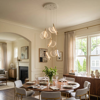 Lunelle Textured Glass Pendant Chandelier