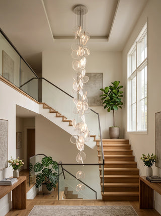 Lunelle Textured Glass Pendant Chandelier