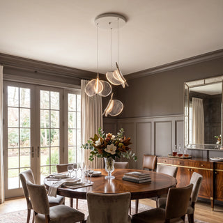 Lunelle Textured Glass Pendant Chandelier