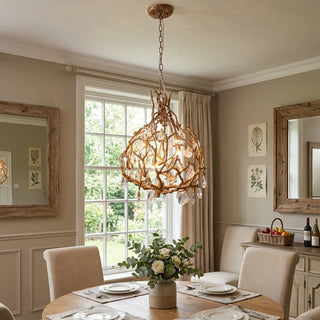 Magic Forest Vine Crystal Chandelier