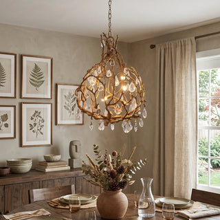 Magic Forest Vine Crystal Chandelier