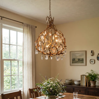 Magic Forest Vine Crystal Chandelier