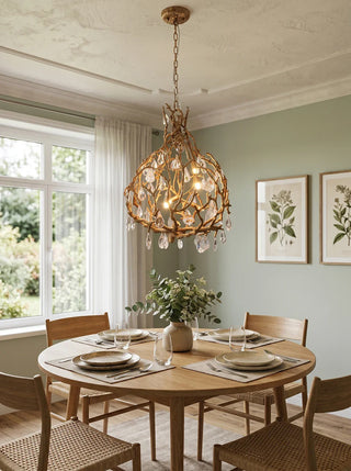 Magic Forest Vine Crystal Chandelier