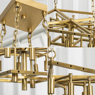 Maren Tiered Alabaster Tile Chandelier