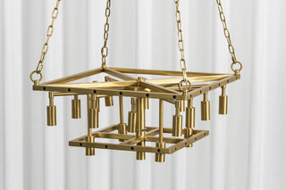 Maren Tiered Alabaster Tile Chandelier