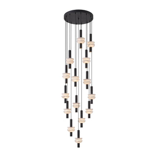 Marlen Stacked Stone Alabaster Chandelier