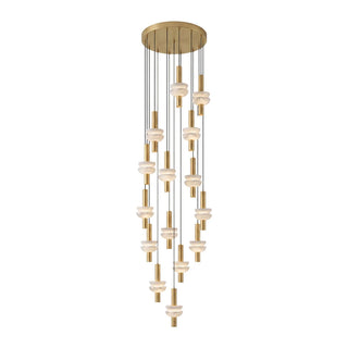 Marlen Stacked Stone Alabaster Chandelier
