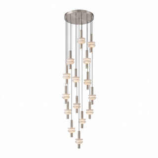 Marlen Stacked Stone Alabaster Chandelier