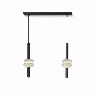 Marlen Stacked Stone Alabaster Chandelier