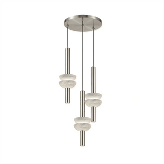 Marlen Stacked Stone Alabaster Chandelier
