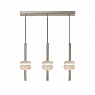 Marlen Stacked Stone Alabaster Chandelier