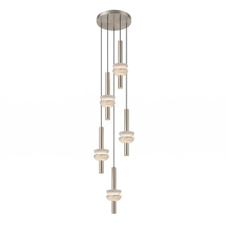 Marlen Stacked Stone Alabaster Chandelier