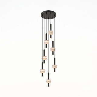 Marlen Stacked Stone Alabaster Chandelier